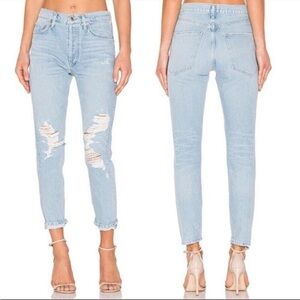 AGOLDE Jamie High Rise Classic in Ever More
Color:Ever More